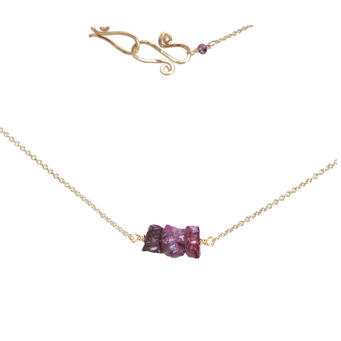 Necklace 396 - choice of stone - Gold