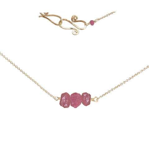 Necklace 396 - choice of stone - Gold