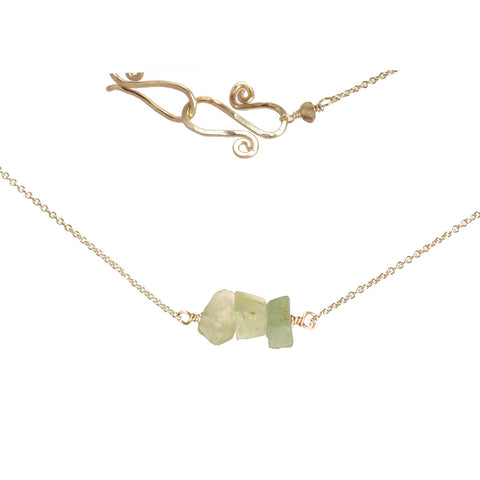 Necklace 396 - choice of stone - Gold