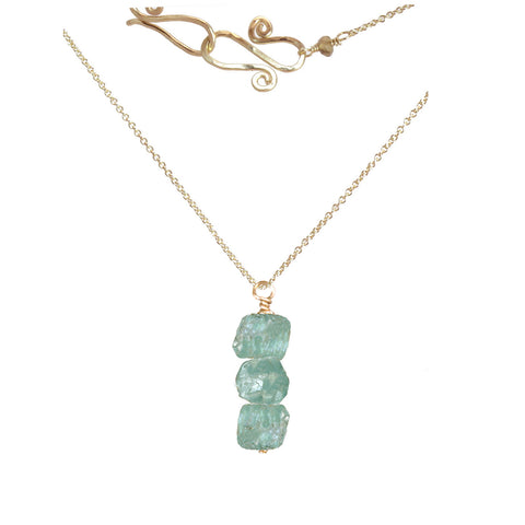 Necklace 397 - choice of stone - Gold