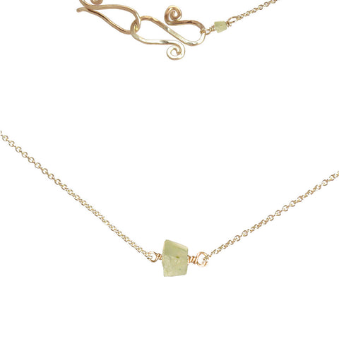 Necklace 398 - choice of stone - Gold