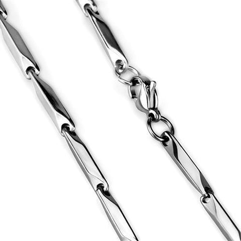 TK2442 - High polished (no plating) Stainless Steel Chain with No Stone