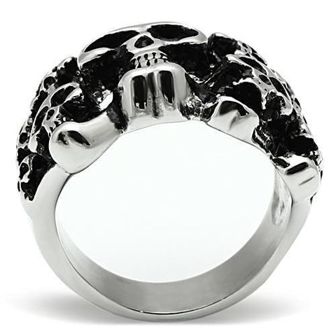 TK471 - High polished (no plating) Stainless Steel Ring with No Stone